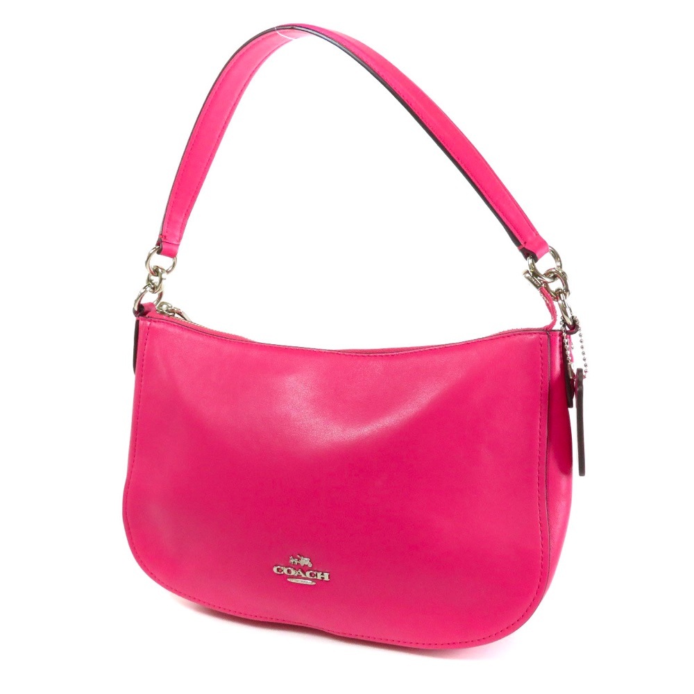 Coach 37018 Chelsea Crossbody in Smooth Calf Leather Dahlia